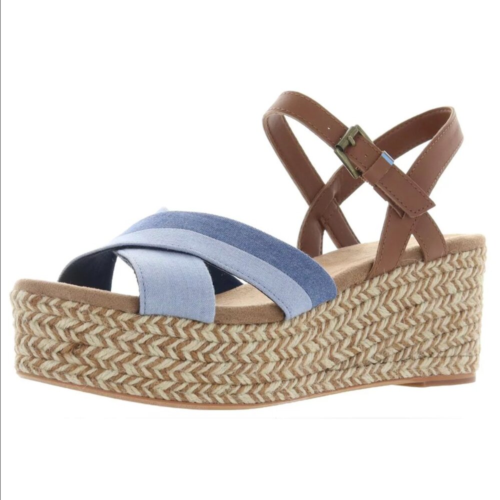 EUC Toms Platform Sandals